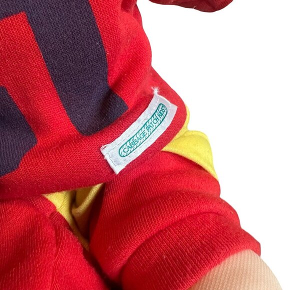 Cabbage Patch Doll Xavier Roberts Signed Bald Boy Football Outfit Collectible - Picture 5 of 10